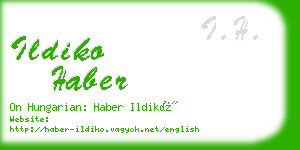 ildiko haber business card